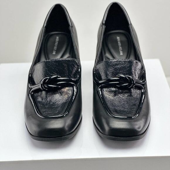 Antonio Melani Hale Black heeled block Mary Jane shoe size 9.5 - Picture 3 of 10